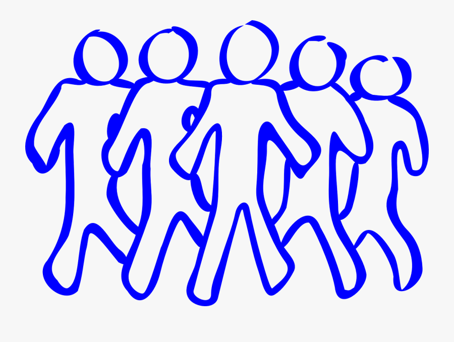 Team Group People Free Picture - Free Black And White Clipart Person, Transparent Clipart