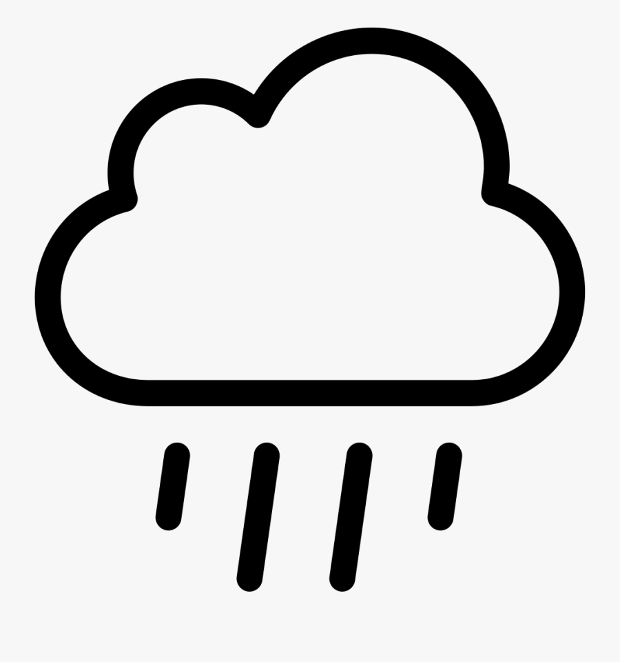 Rain Drops Drawing At Getdrawings - Transparent Background Cloud Icon, Transparent Clipart