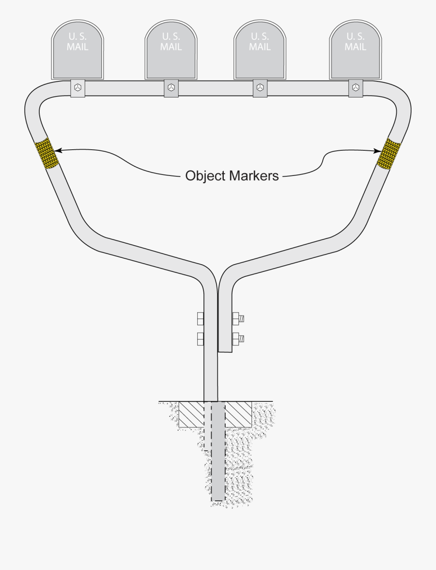 Type 2 Object Marker Installation (click In Image To, Transparent Clipart