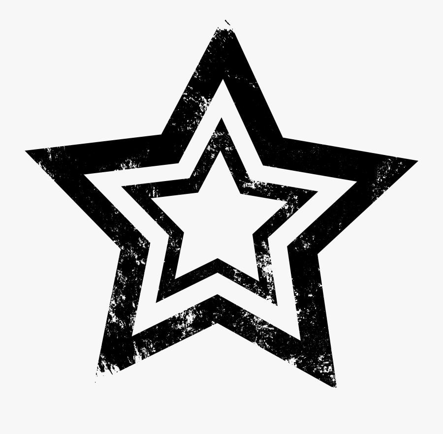 Star Black And White Clipart Transparent Background, Transparent Clipart