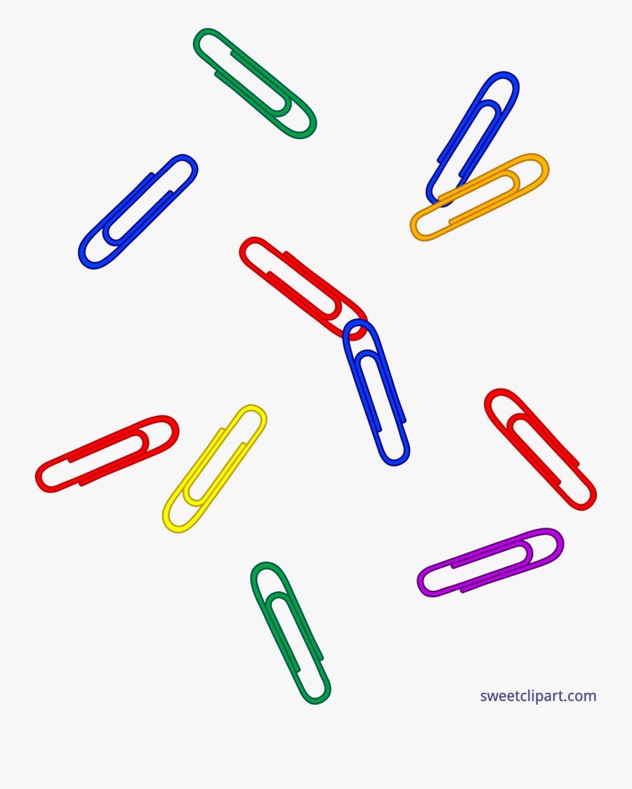 Clip Art Transparent Download Office Paper Clips Scattered, Transparent Clipart