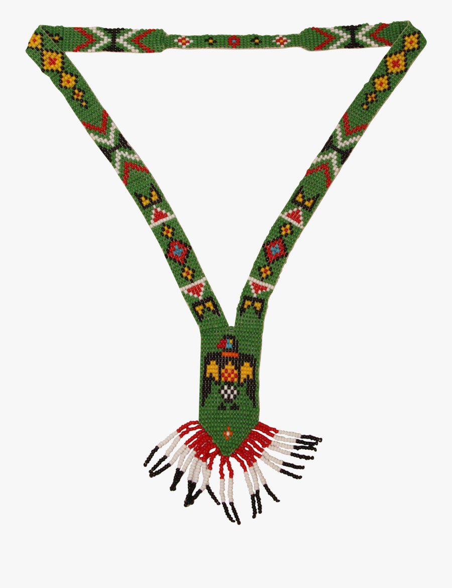 Handmade Native American Bead Necklace, Transparent Clipart
