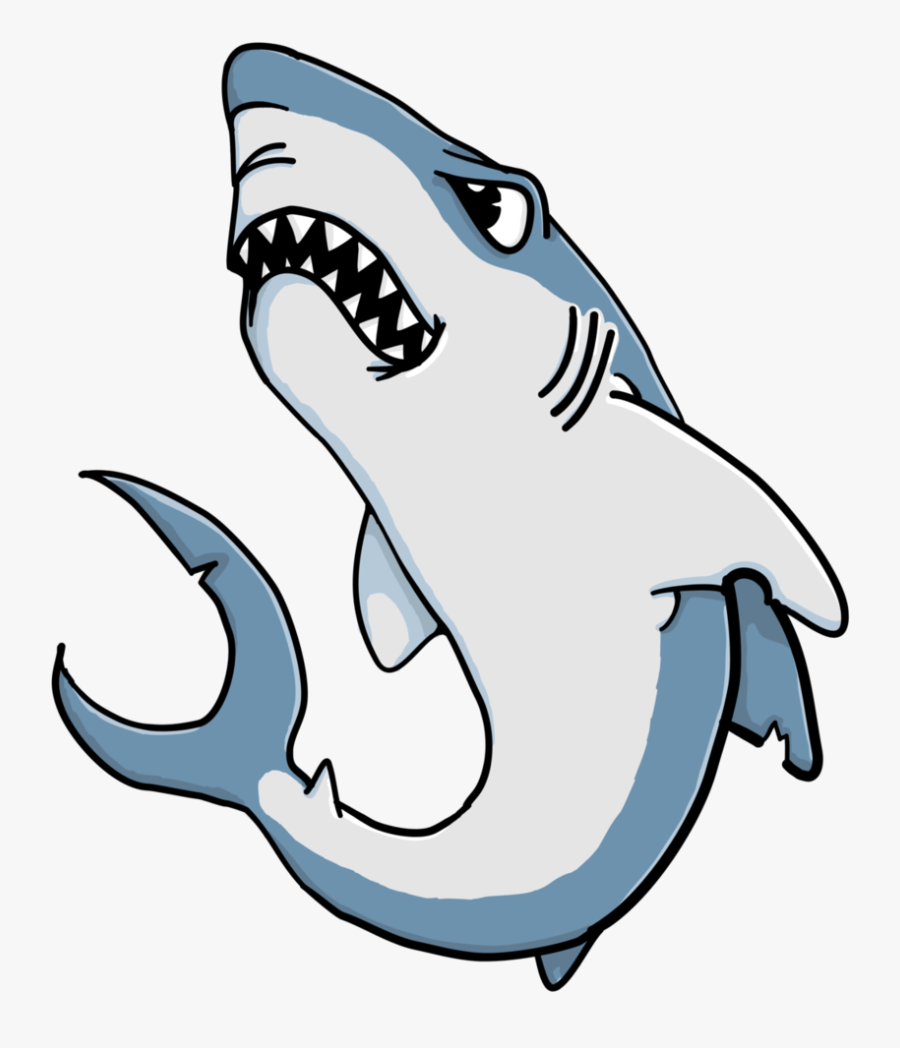 Shark Animated Cartoon Clip Art - Animated Shark Attack Png, Transparent Clipart