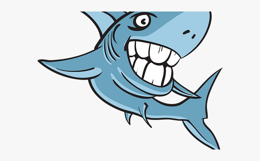 Great White Shark Clipart Scribblenauts Unlimited - Shark With Human Teeth Drawing, Transparent Clipart