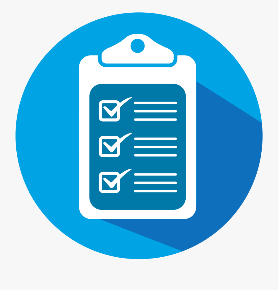 Blue Checklist Icon Png Free Transparent Clipart Clipartkey