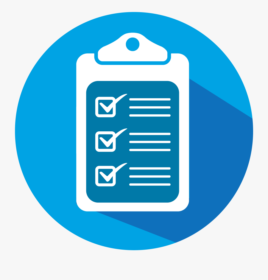 Blue Checklist Icon Png, Transparent Clipart