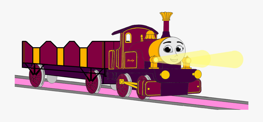 Lady With Her Open-topped Carriage & Shining Oro Lamps - Thomas And Friends Lady Face, Transparent Clipart
