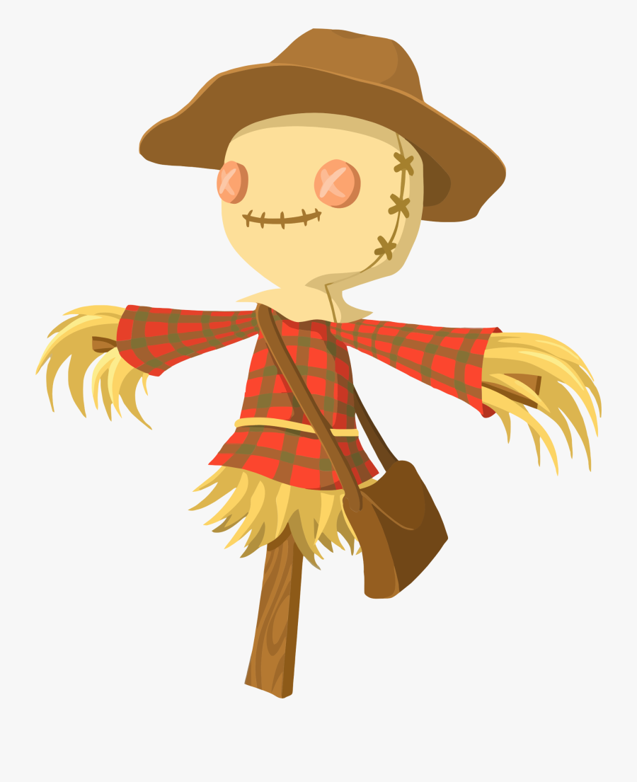 Cartoon Scarecrow - Scarecrow Cartoon, Transparent Clipart