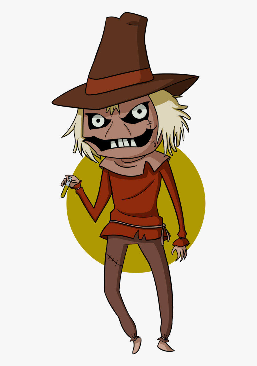 Scarecrow Chibi By Chibitigre - Scarecrow Batman Face Cartoon, Transparent Clipart