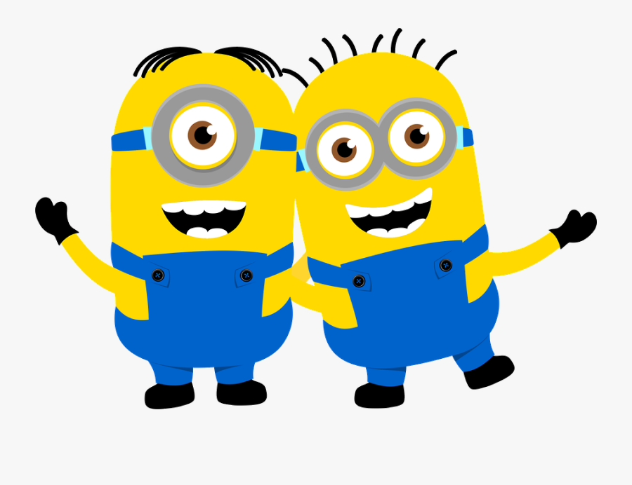 Minions With Birthday Hat, Transparent Clipart