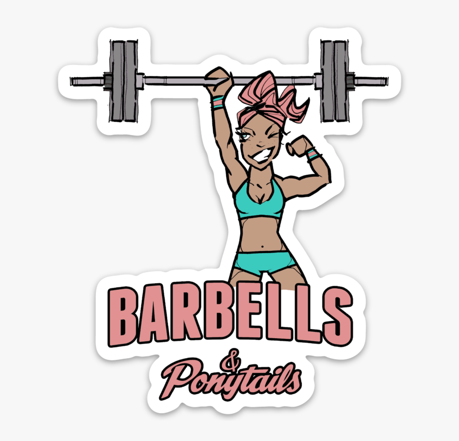 Barbells And Ponytails, Transparent Clipart