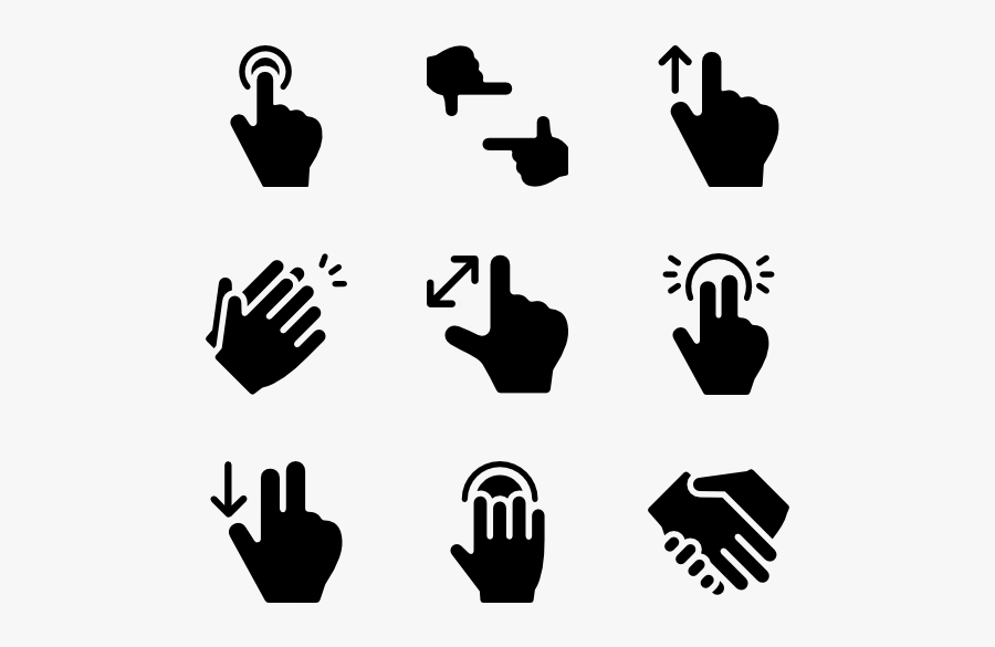 Hand Computer Icons Middle Finger Clip Art - Hand Png Vector, Transparent Clipart