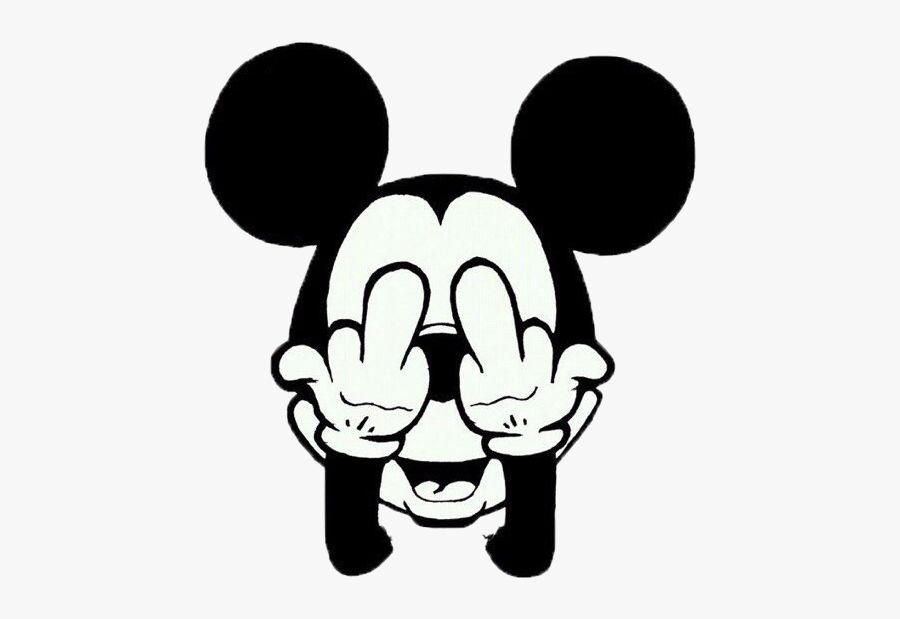 Mickey Mouse Middle Finger Drawing The Finger Clip - Mickey Mouse Supreme Gif, Transparent Clipart