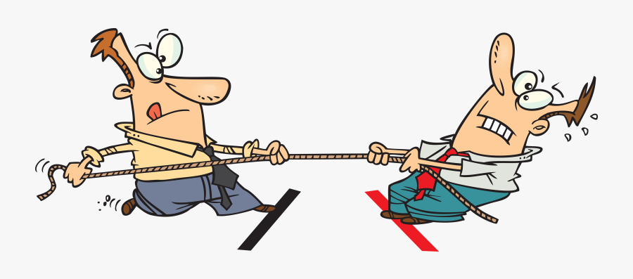 Animated Tug Of War Clipart Clipartfest - Tug Of War Cartoon, Transparent Clipart