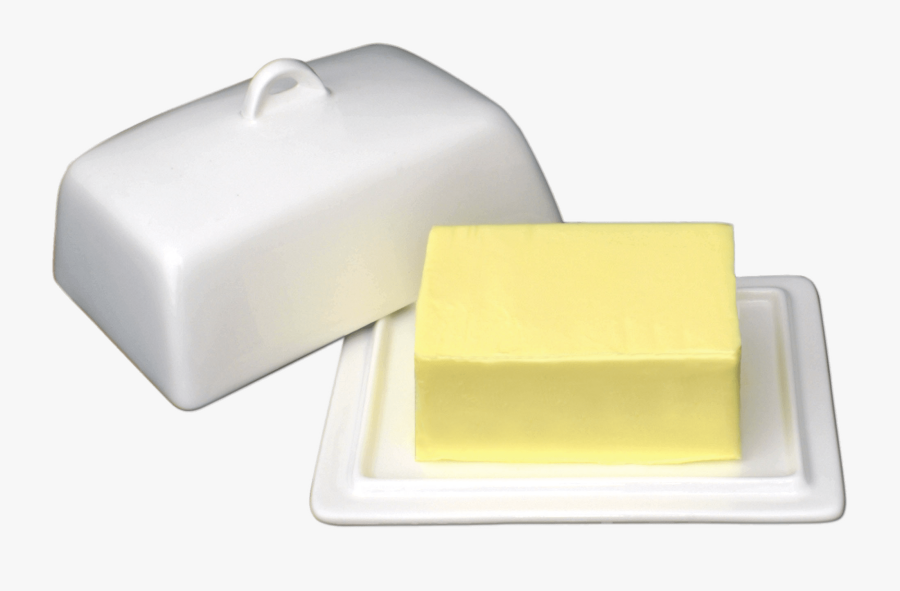 Ceramic Butter Dish - Transparent Background Butter Dish Clipart, Transparent Clipart