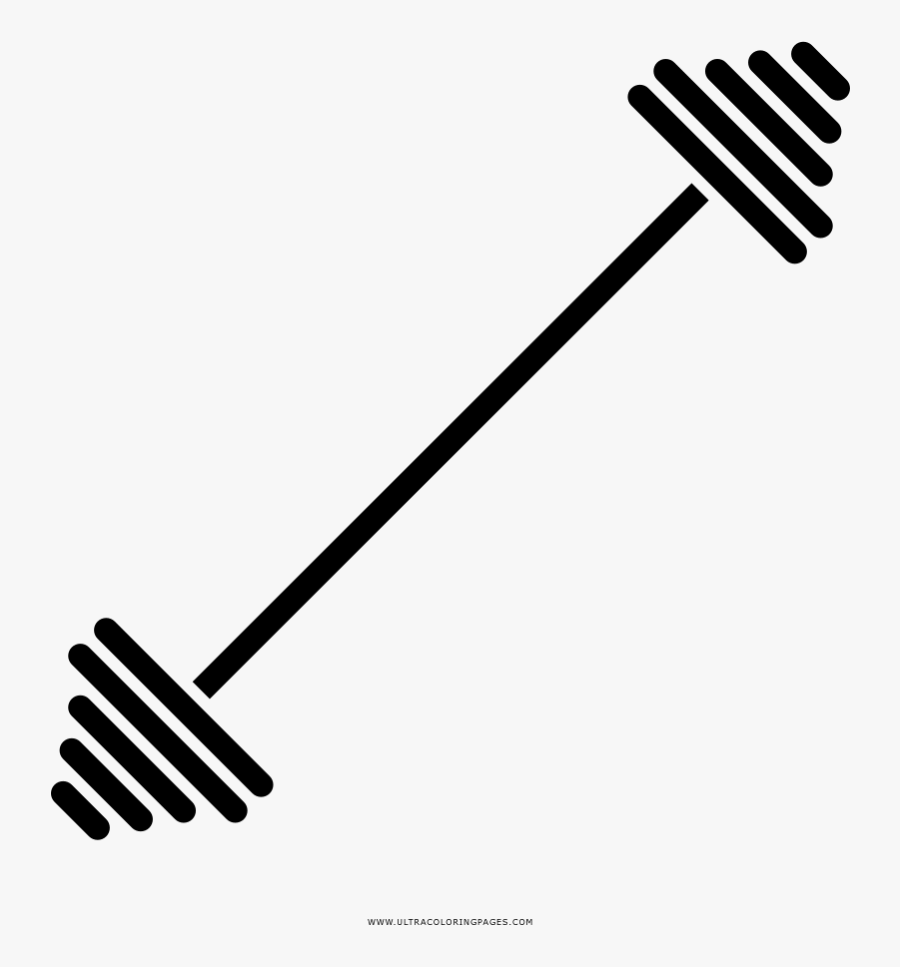 Barbell Coloring Page - Crossfit Branson, Transparent Clipart