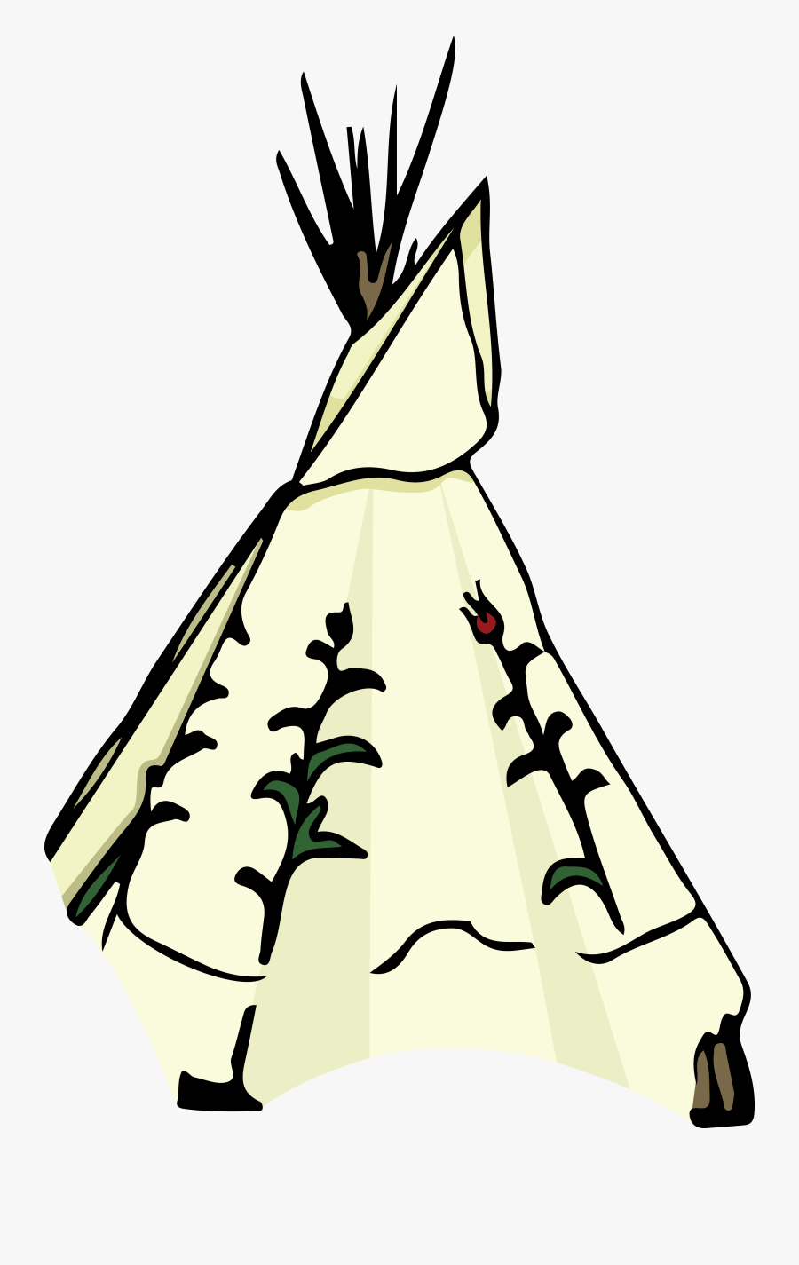 Native American Teepee - Illustration, Transparent Clipart