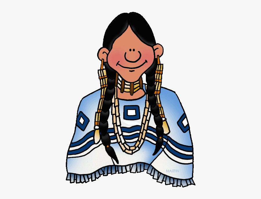 Sioux Woman - Southwest Native American People, Transparent Clipart