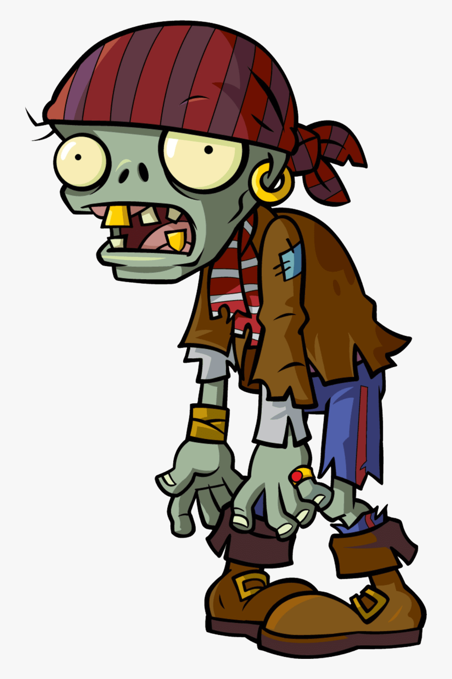 Mental Diseases , Zombie , Zombies , Zonbi , Viruses - Zombies Plants Vs Zombies, Transparent Clipart