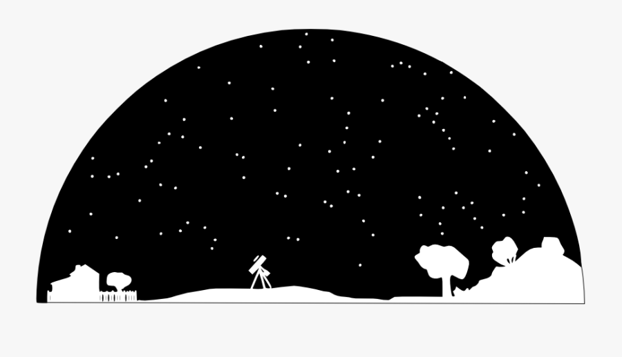 Stars In The Sky Clipart Night Sky Clipart Black And White Free Transparent Clipart Clipartkey