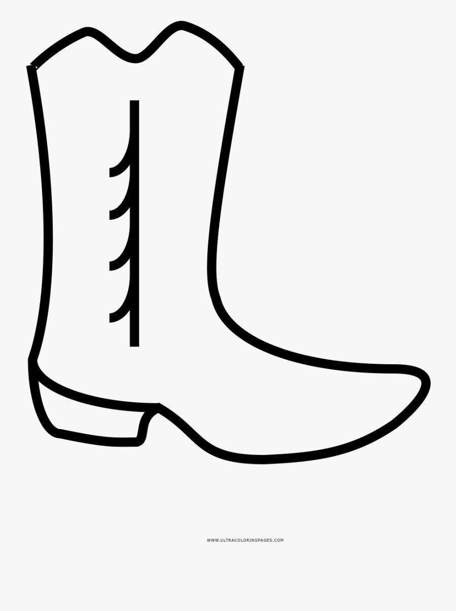 Download Cowboy Boot Coloring Page - Clipart Bota , Free Transparent Clipart - ClipartKey