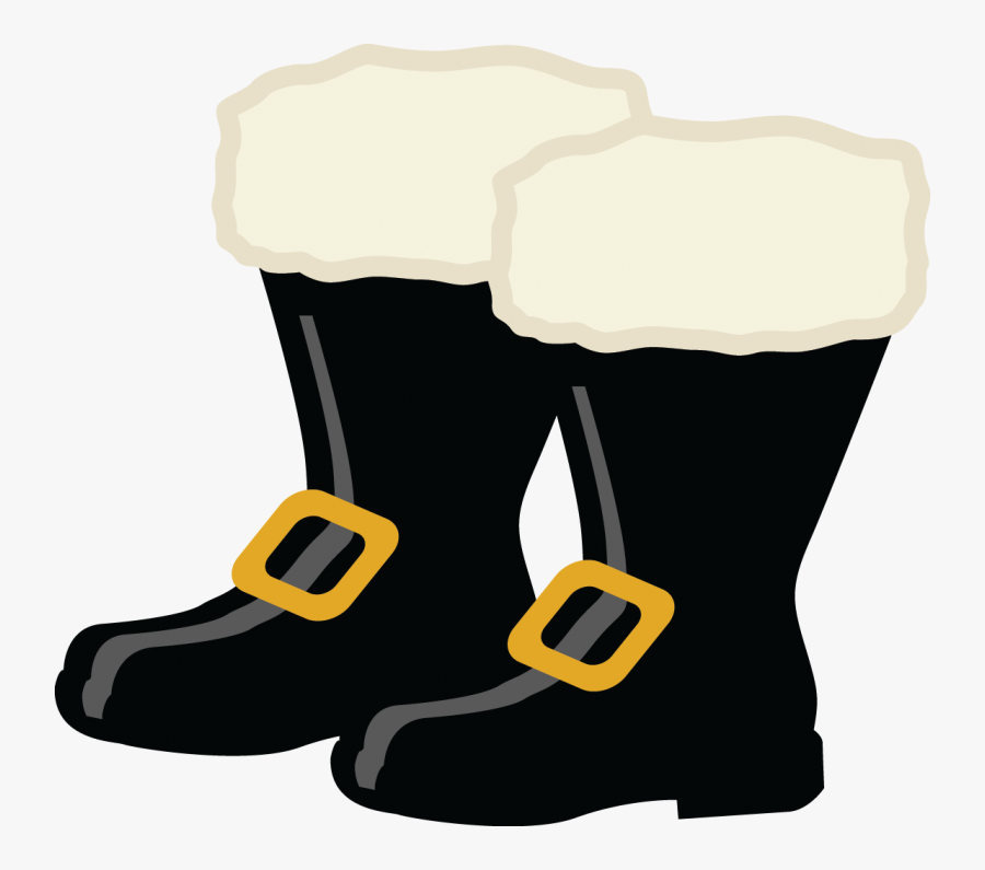 Santa's Boots Clipart, Transparent Clipart