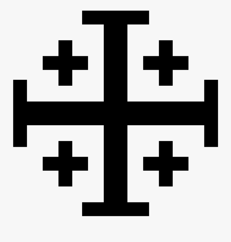 Jerusalem Cross - Cross Potent, Transparent Clipart