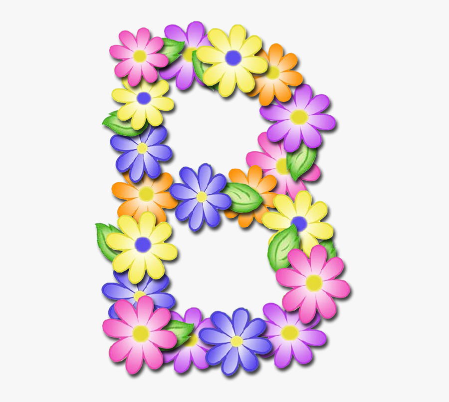 Abc Early Bloomer Pinterest Alphabet And Clipart , - Floral Alphabet Letter B Png, Transparent Clipart