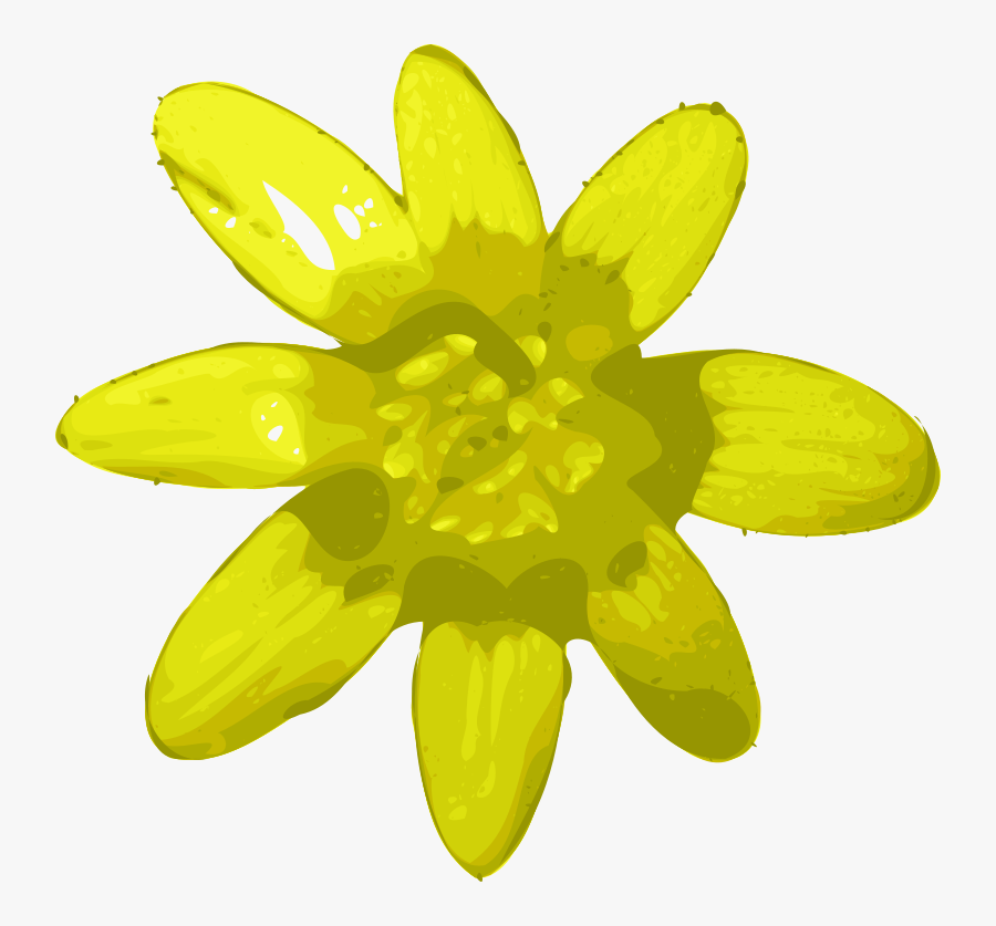 Yellow Flower Svg Clip Arts - Yellow Flower Clip Art, Transparent Clipart