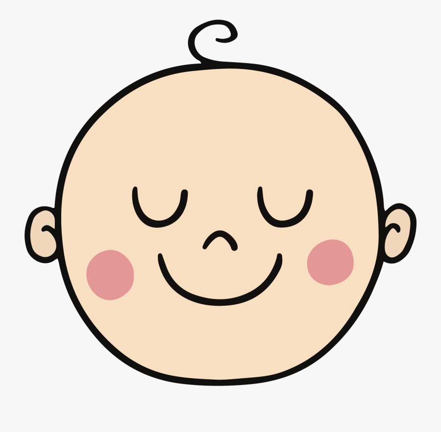 Clip Art Drawing Avatar Smile Clip - Cartoon Baby Head Drawing, Transparent Clipart