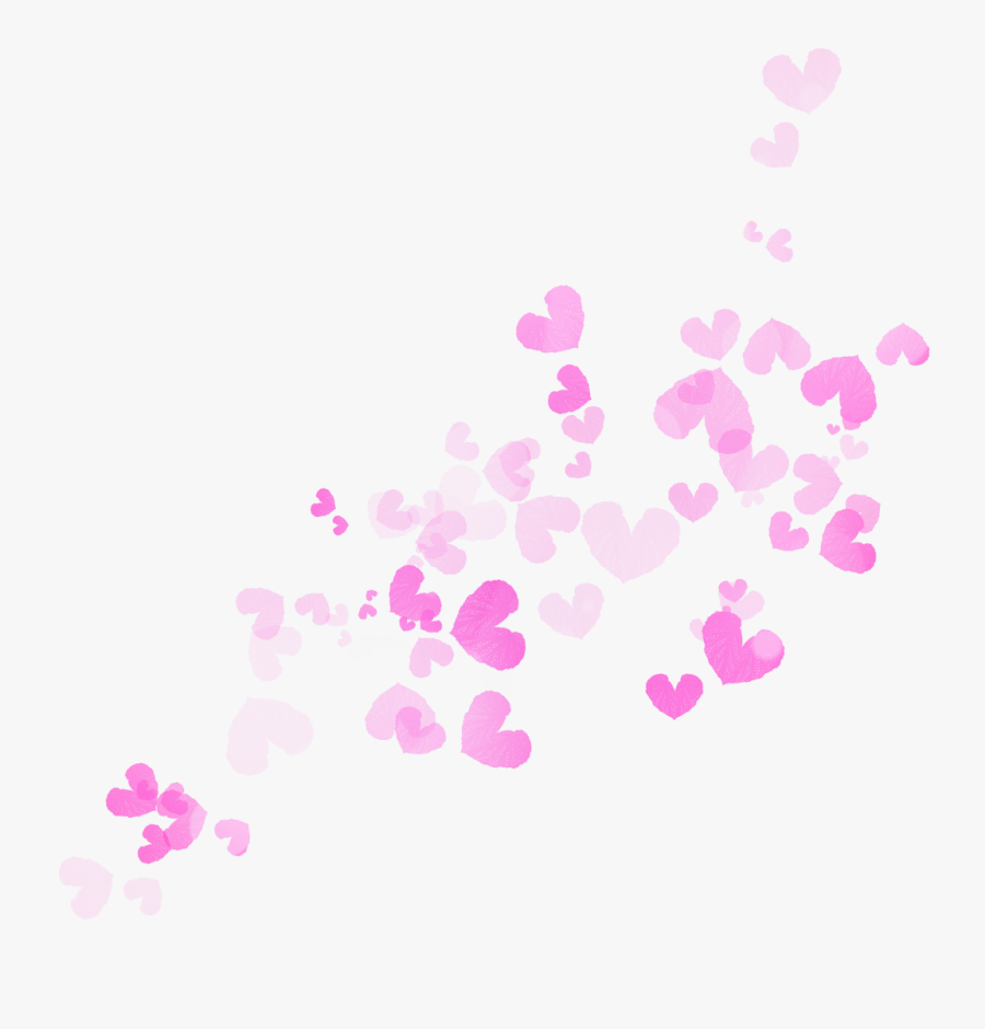 Happy Valentines Day - Pink Hearts Png, Transparent Clipart