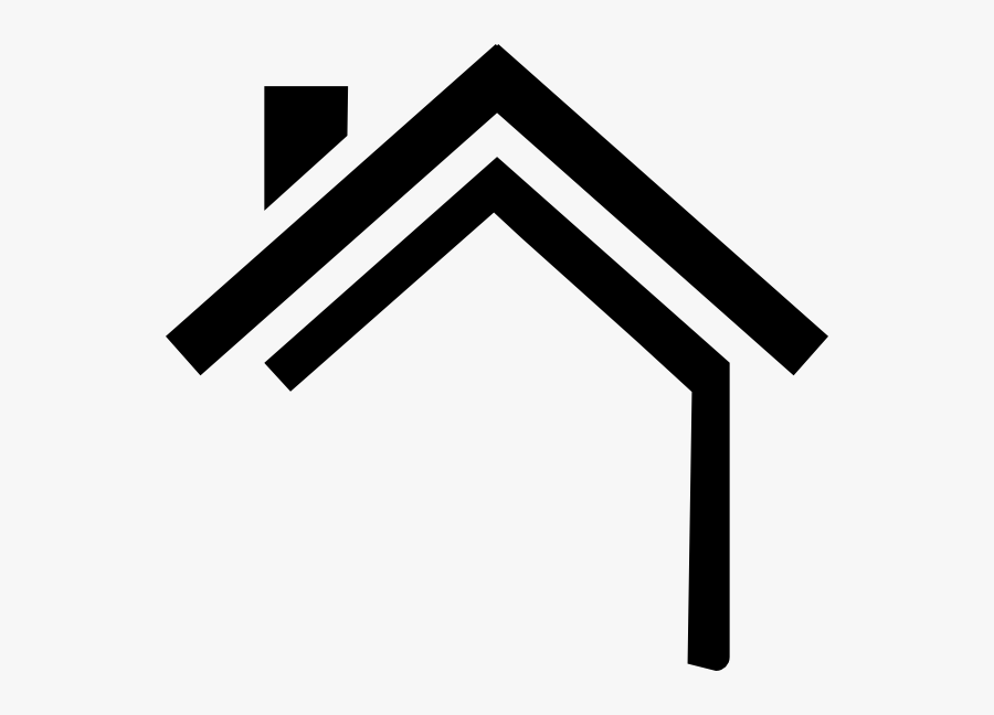 Clip Freeuse House Roof Silhouette At - House Icon Vector Png, Transparent Clipart