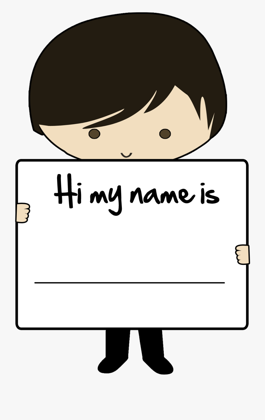 Hi My Name Is - My Name Is Clip Art, Transparent Clipart