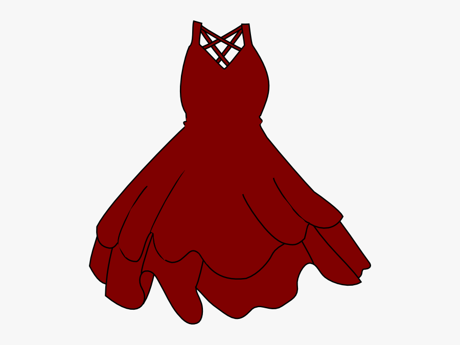 Red - Dress - Clipart - Black Dress Clip Art, Transparent Clipart