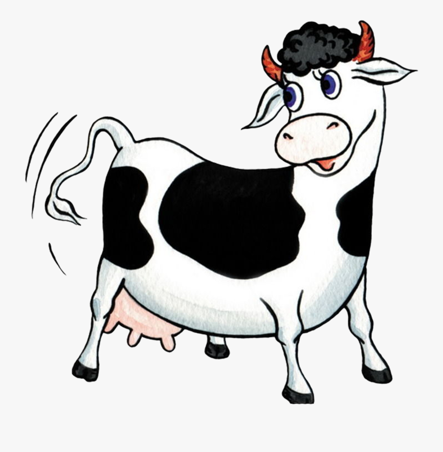 Highland Cattle Miniature Cattle Clip Art - Cartoon Cute Cow Png, Transparent Clipart