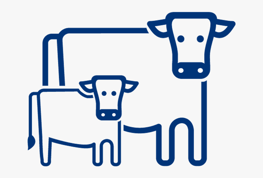Cow And Calf Clipart - Cow Calf Icon, Transparent Clipart