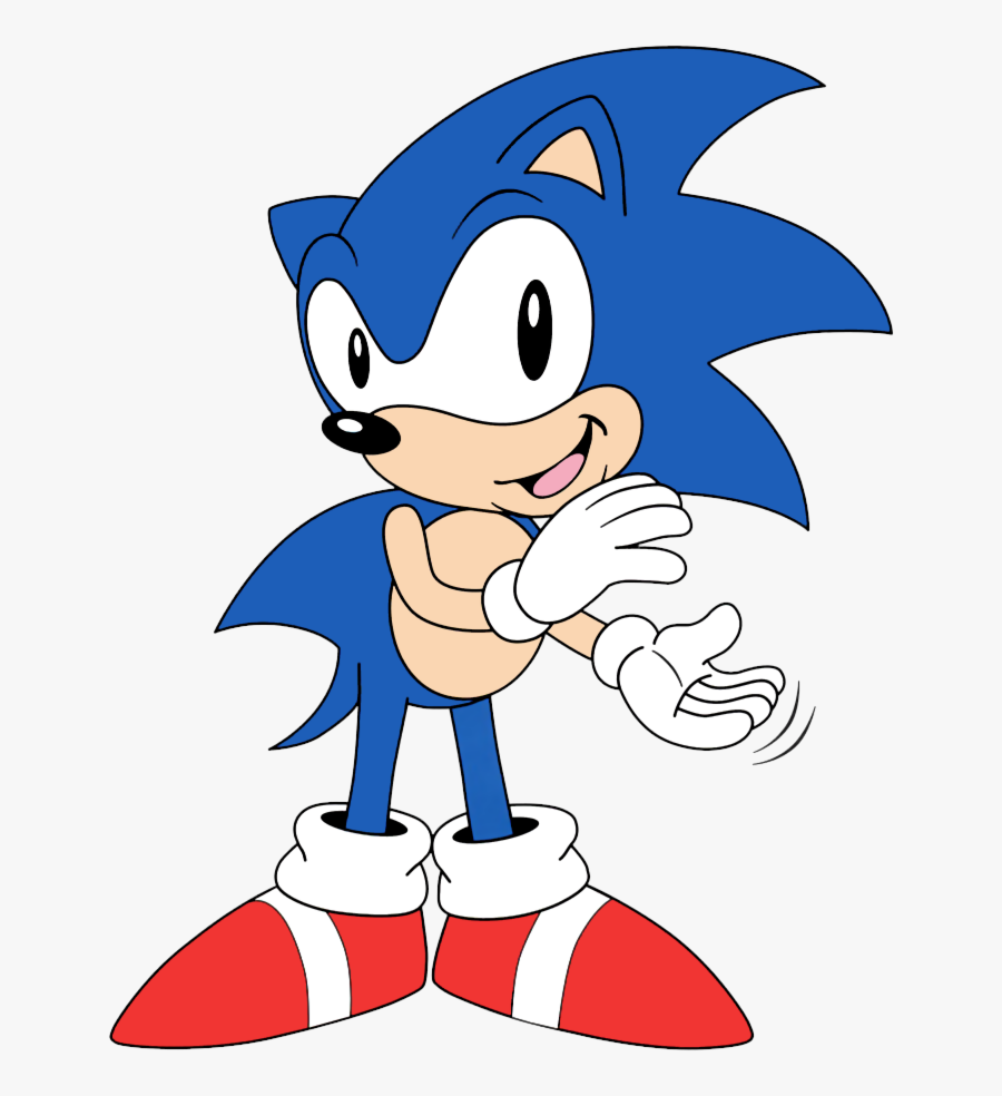 Sonic The Hedgehog - Sonic Clapping, Transparent Clipart