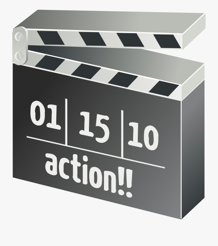 Clapper-board, Film, Movie, Motion Picture - Movie Clapper Board Clipart, Transparent Clipart