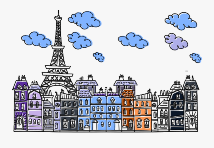 #stickers #sticker #paris #cityscape #city #buildings - Paris Clipart, Transparent Clipart