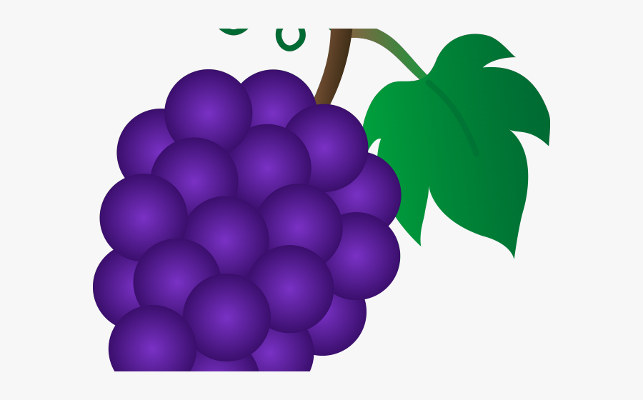 Grape Clipart Pacman Fruit - Grapes Clipart, Transparent Clipart