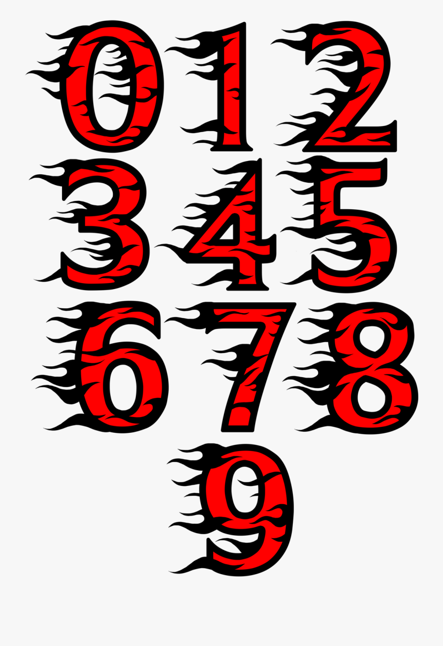 Flame Style Number/letter Hats Clipart , Png Download, Transparent Clipart