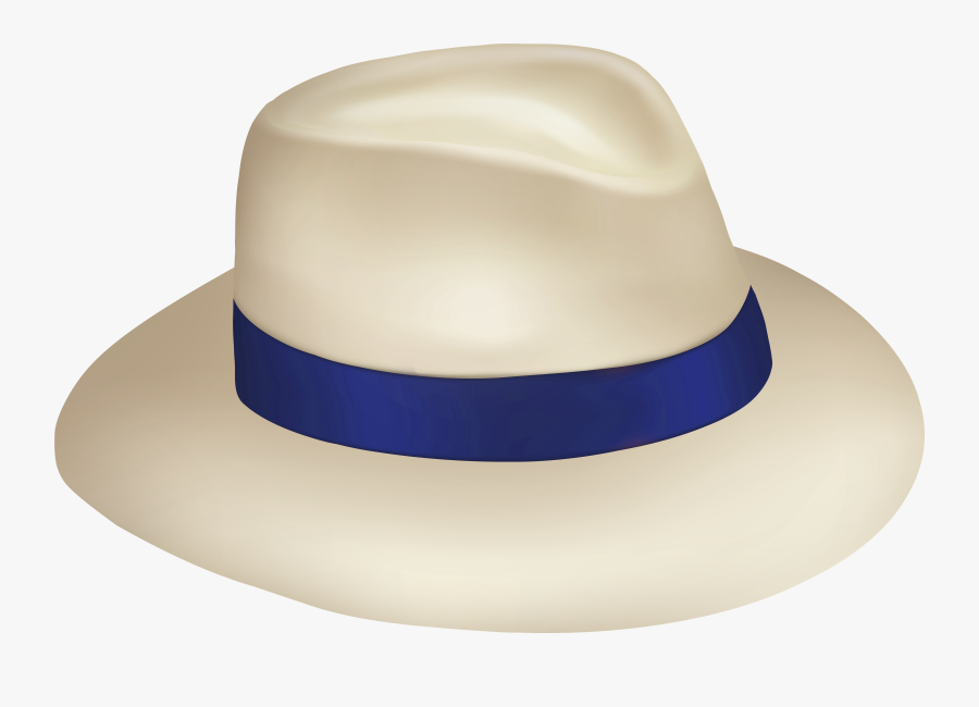 Panama Sun Hat With Blue Ribbon Png Clipart - Transparent Background Tourist Hat, Transparent Clipart