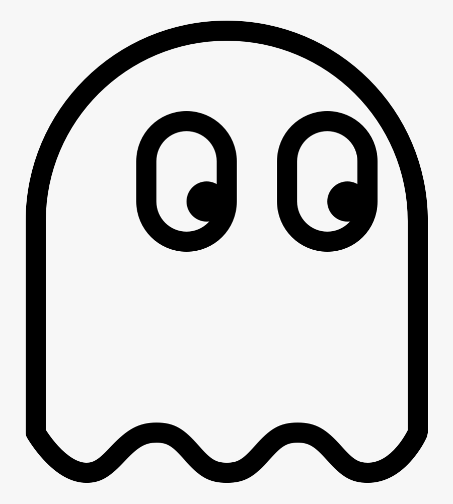 Pacman Ghost Png - Pac Man Clip Art Black And White , Free Transparent