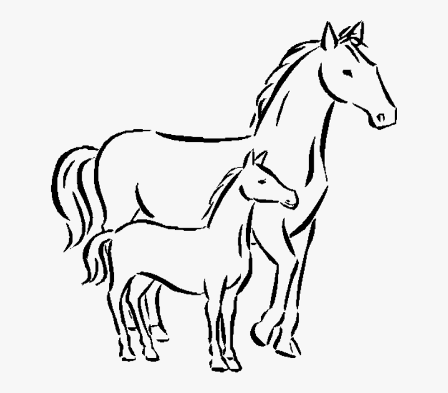 Draw A Small Horse Clipart , Png Download - Easy Baby Horse Drawing, Transparent Clipart