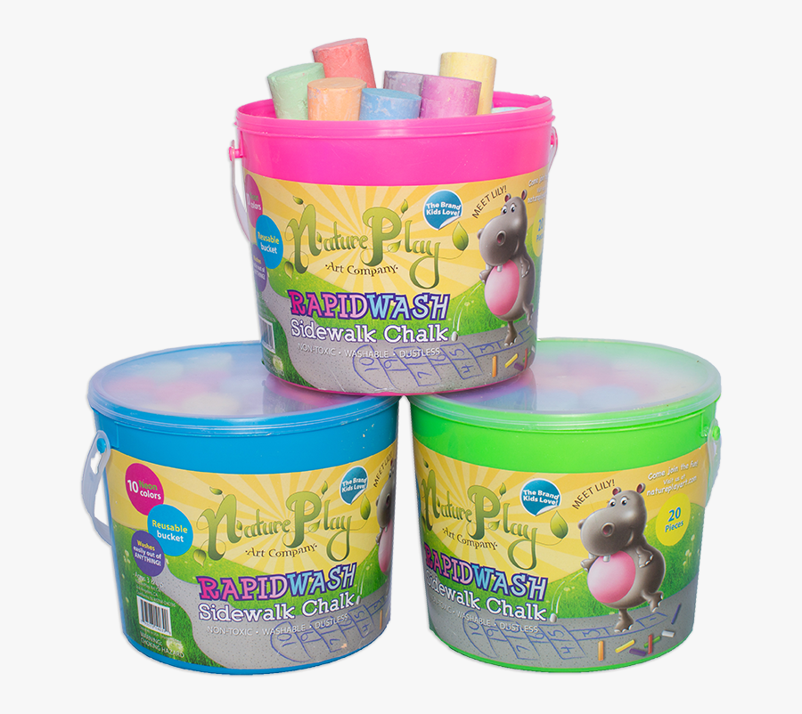 Sidewalk Chalk Png - Chalk Bucket Kids, Transparent Clipart