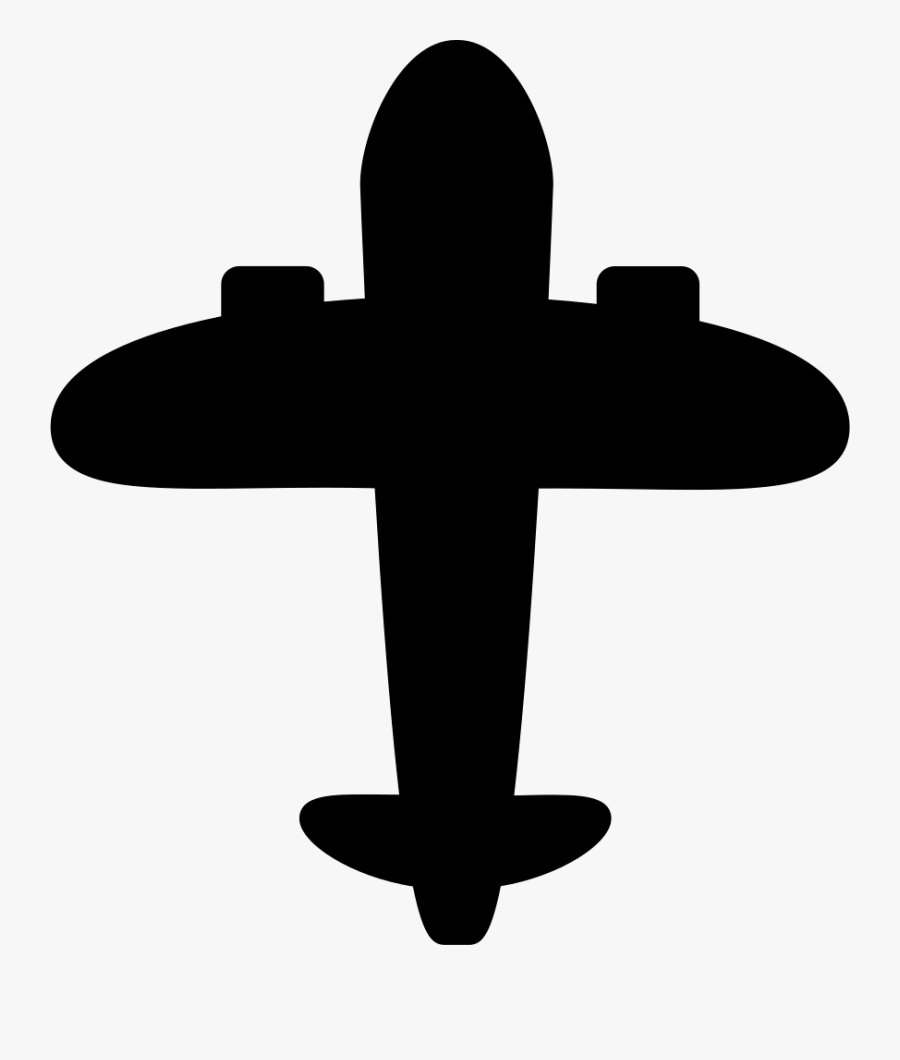 Vintage Airplane Comments - Black Cross, Transparent Clipart