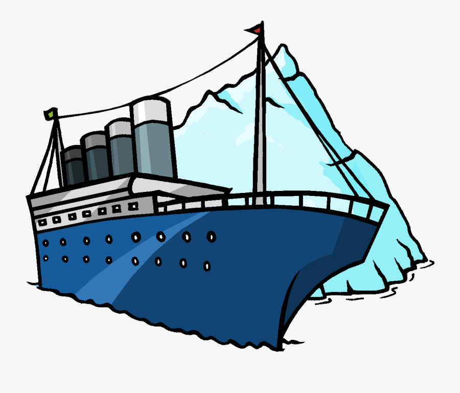 Transparent Icebergs Clipart - Titanic Shipwreck Transparent Background, Transparent Clipart