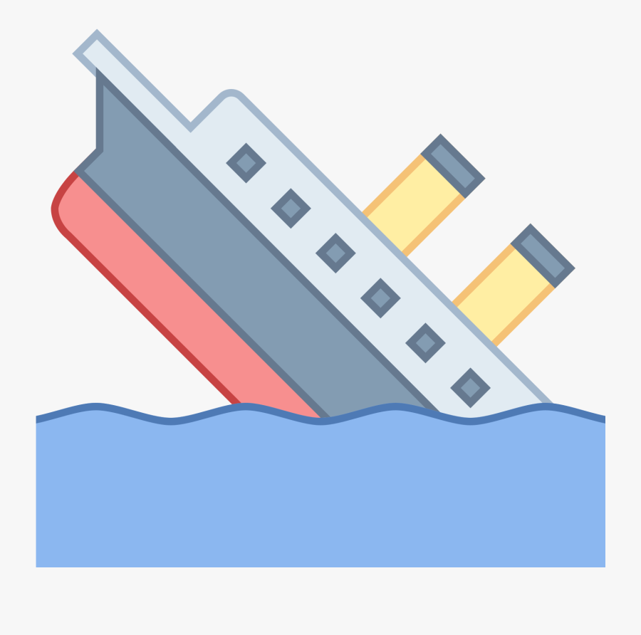 Titanic Clipart Sunk - Titanic Sinking Clipart, Transparent Clipart