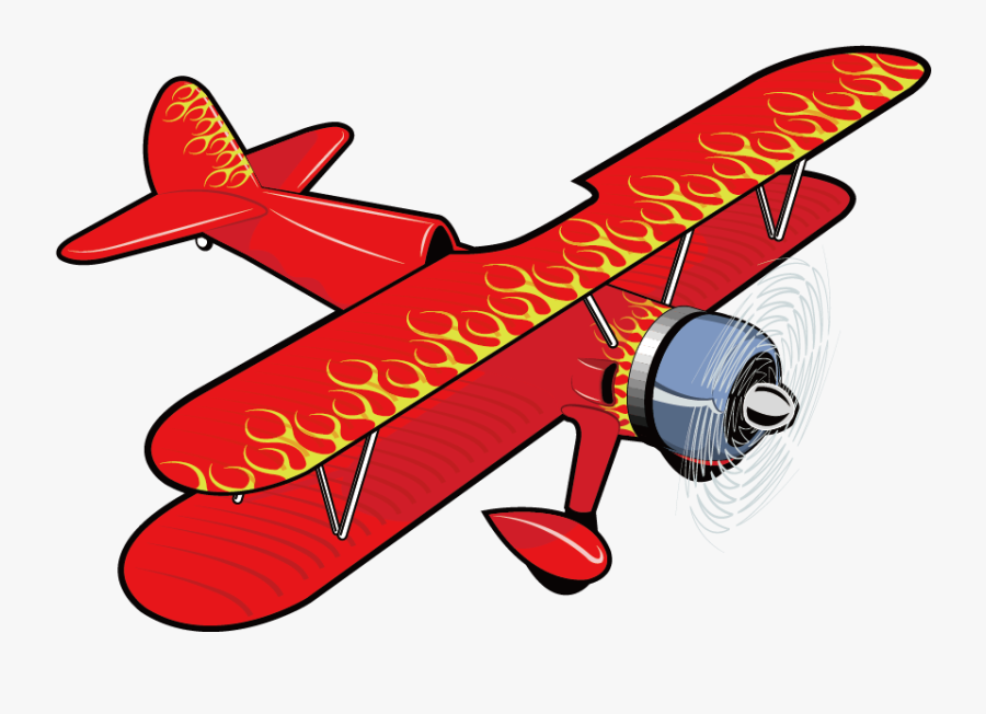 Airplane Aircraft Propeller Illustration - Dibujo Aeroplano, Transparent Clipart