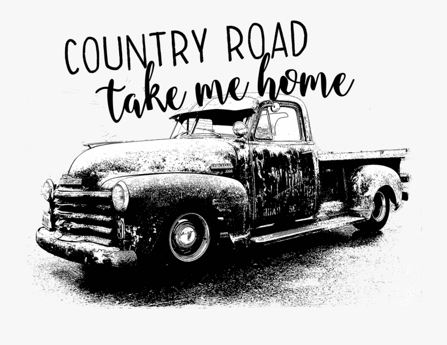 Country Road Take Me Home Truck , Free Transparent Clipart - ClipartKey